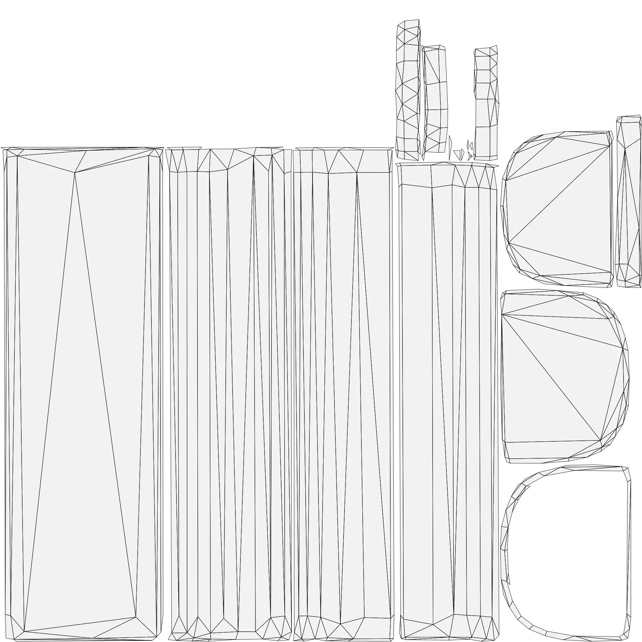 Low Poly Bathroom Basin with Tap Game Ready PBR FBX OBJ STL Low-poly 3D model_1