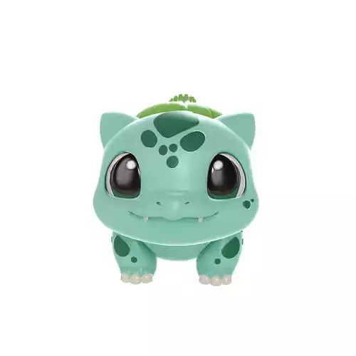 Chibi Bulbasaur Cute Pokemon Figurine 3D print model