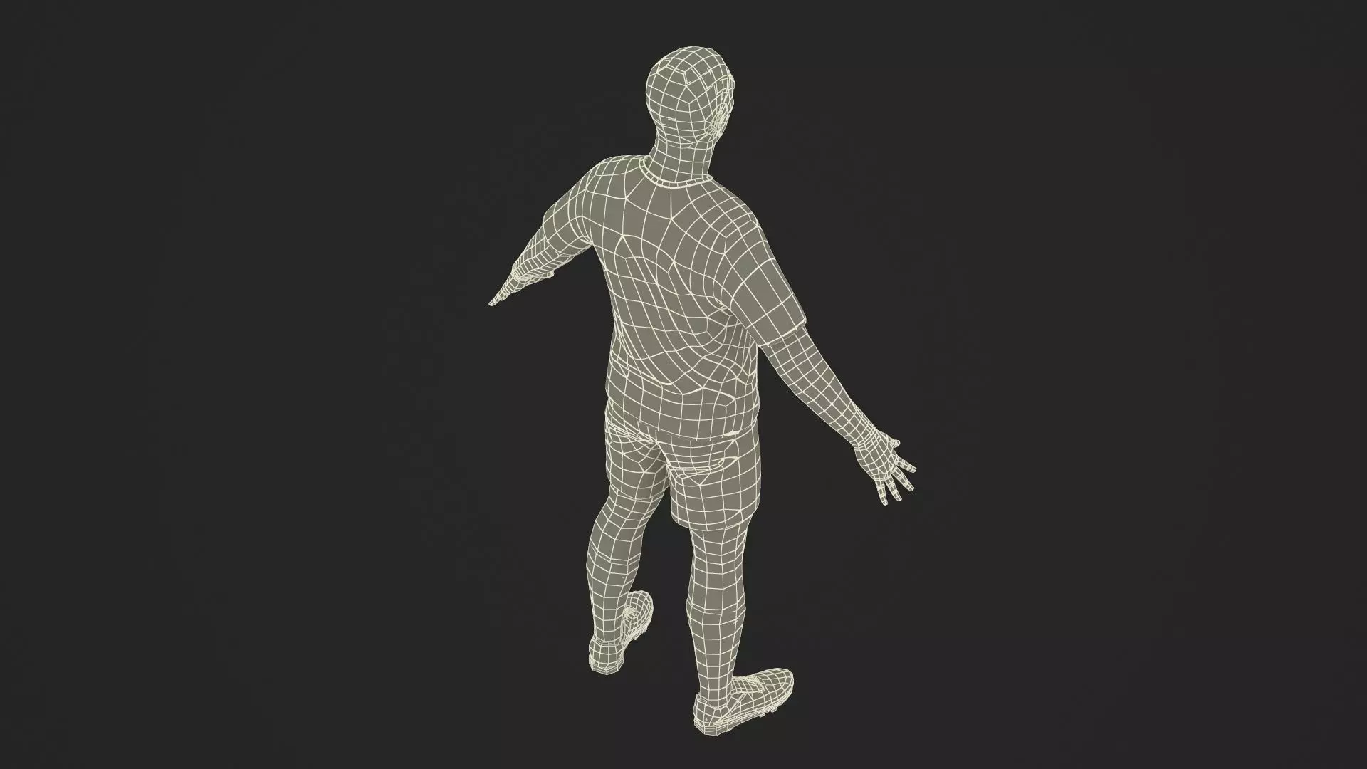 Male Soccer Player in Sportswear Rigged 3D model_32