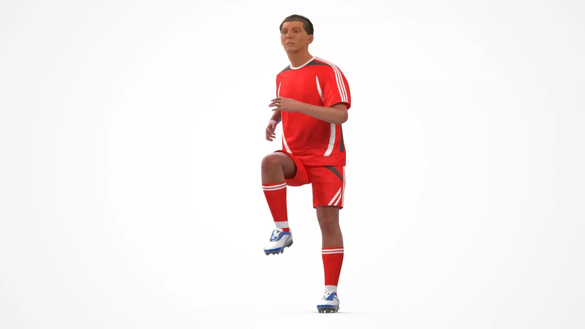 Male Soccer Player in Sportswear Rigged 3D model_7