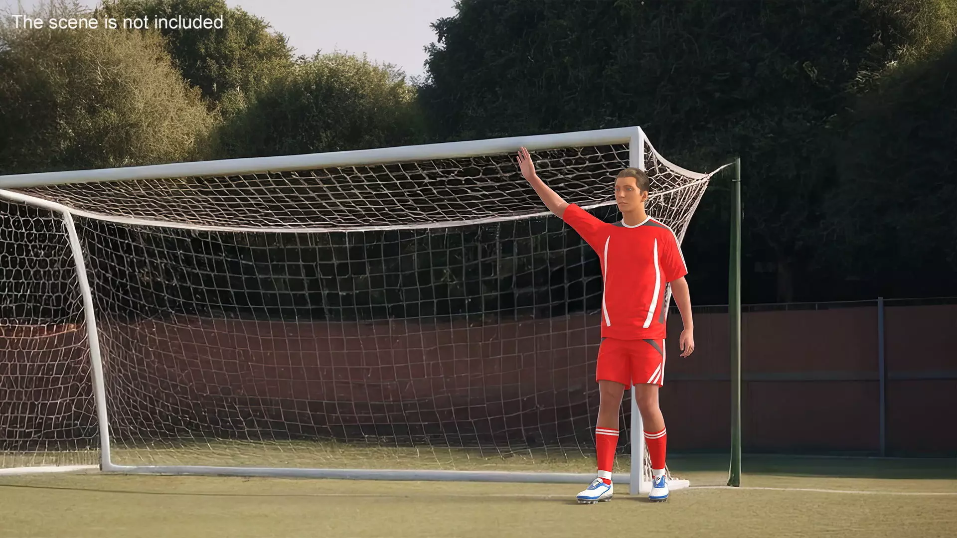 Male Soccer Player in Sportswear Rigged 3D model_3