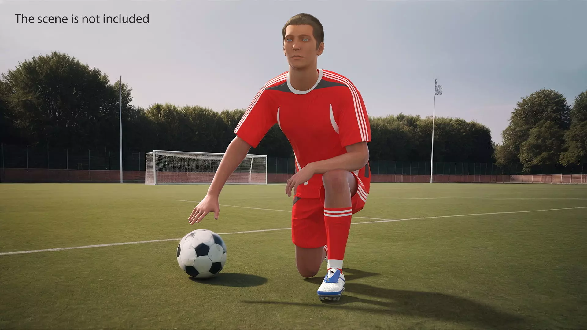 Male Soccer Player in Sportswear Rigged 3D model_4