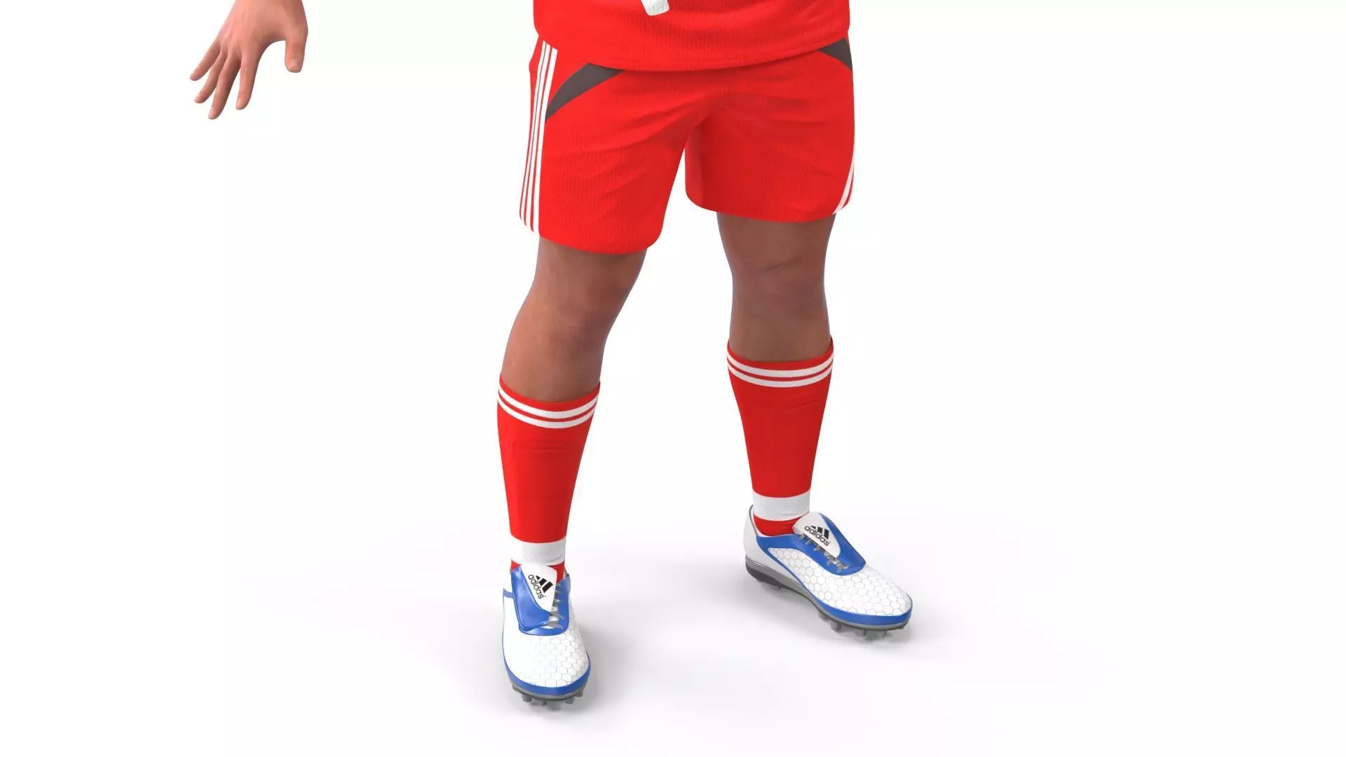 Male Soccer Player in Sportswear Rigged 3D model_16