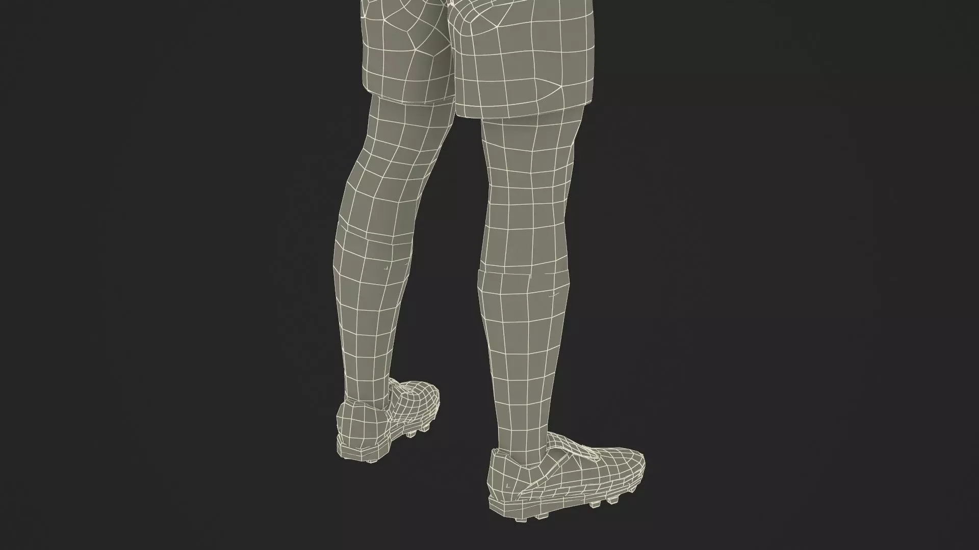 Male Soccer Player in Sportswear Rigged 3D model_44