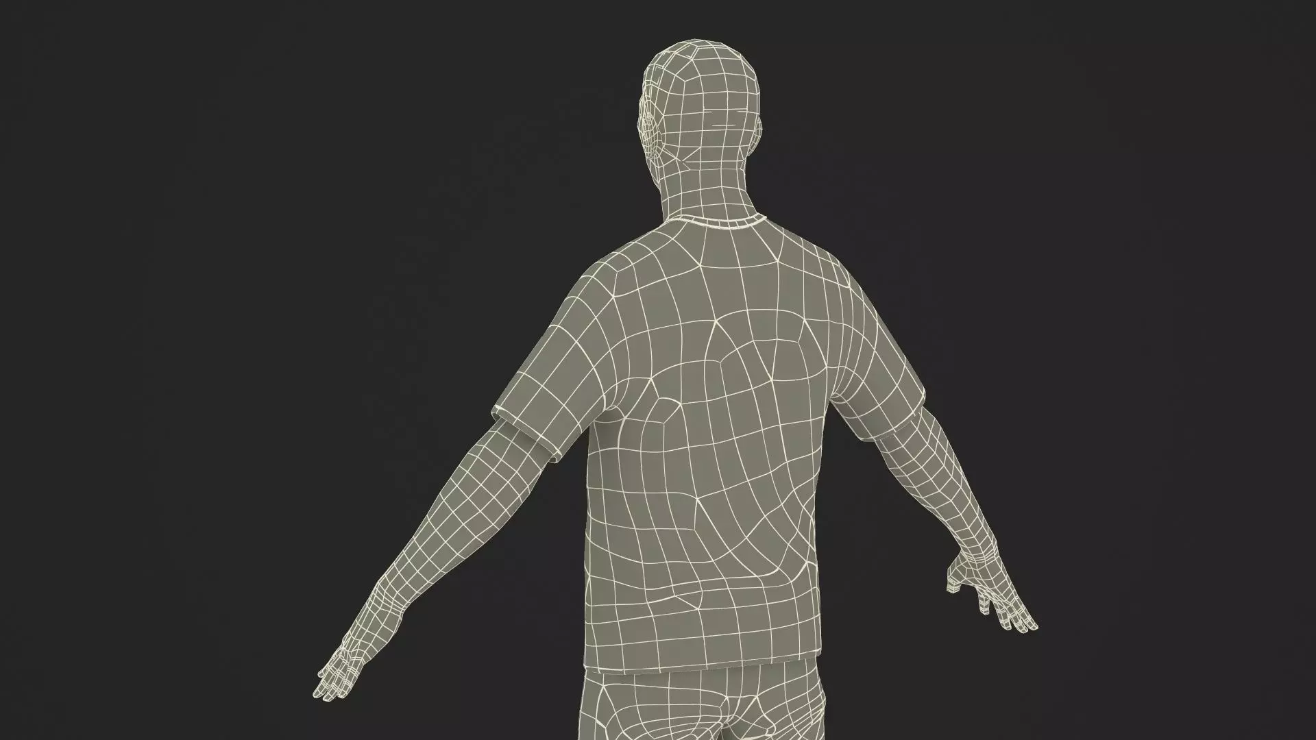 Male Soccer Player in Sportswear Rigged 3D model_41