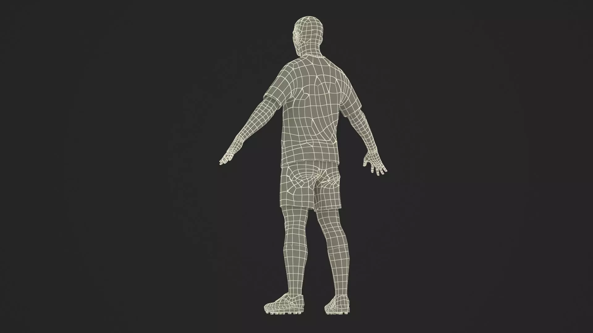 Male Soccer Player in Sportswear Rigged 3D model_40