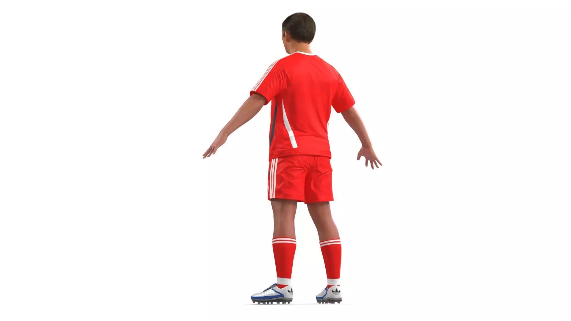 Male Soccer Player in Sportswear Rigged 3D model_13