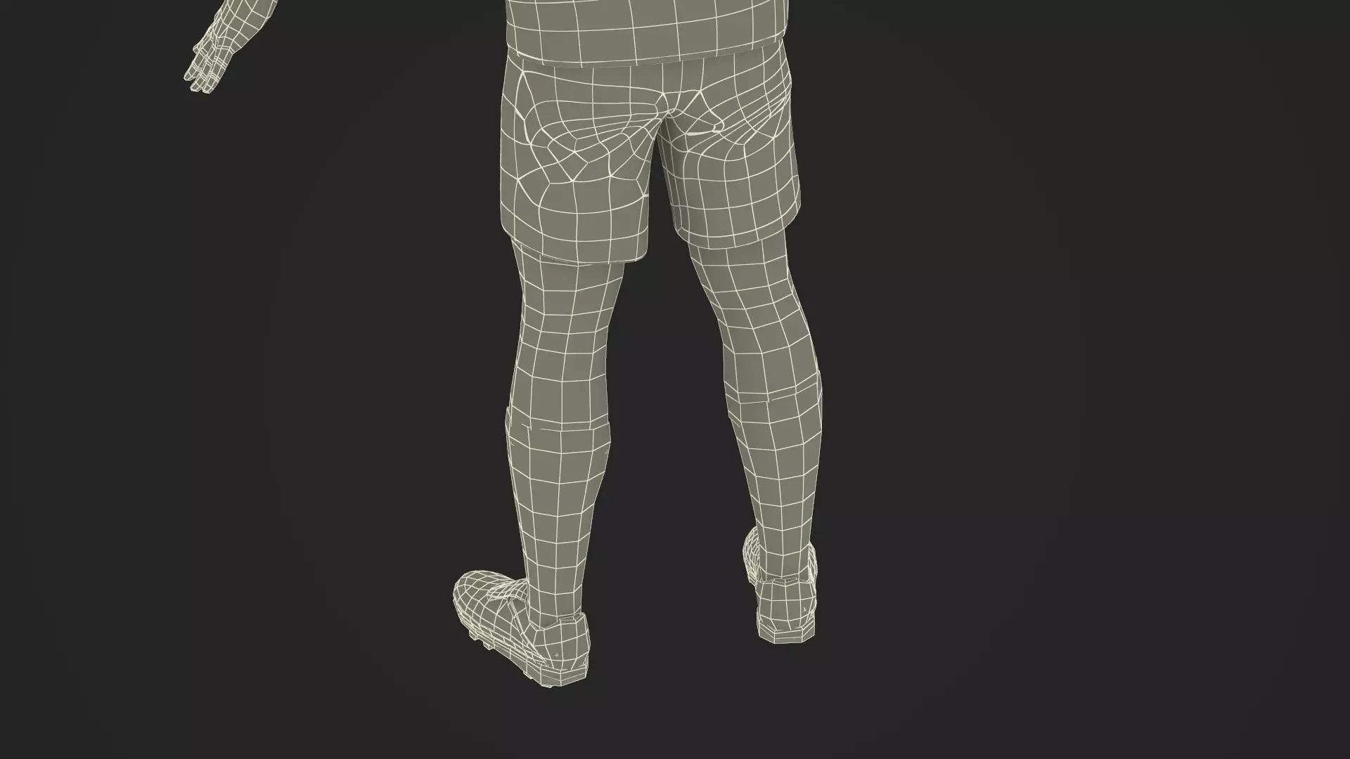 Male Soccer Player in Sportswear Rigged 3D model_38