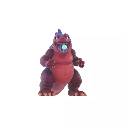 Baby Godzilla Kaiju Glowing Spikes Atomic Fireball