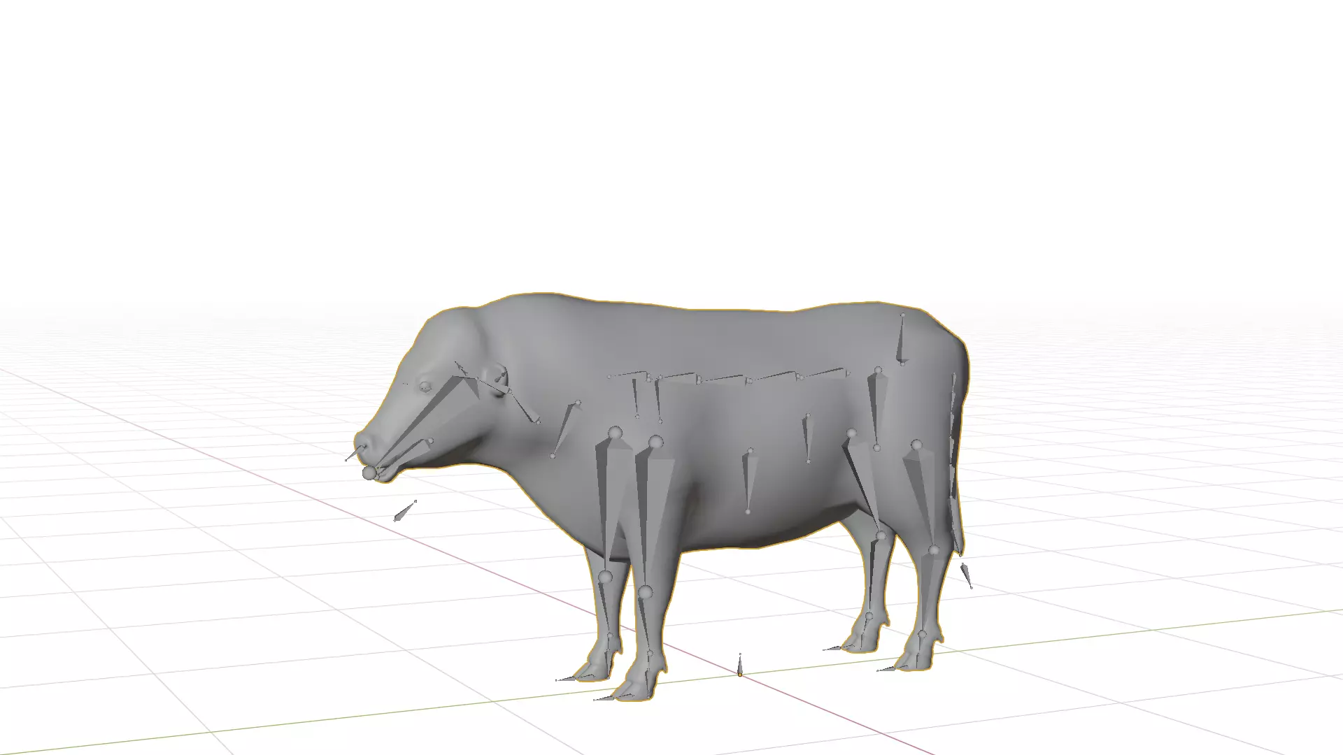 Galloway Cattle Low-poly 3D model_5