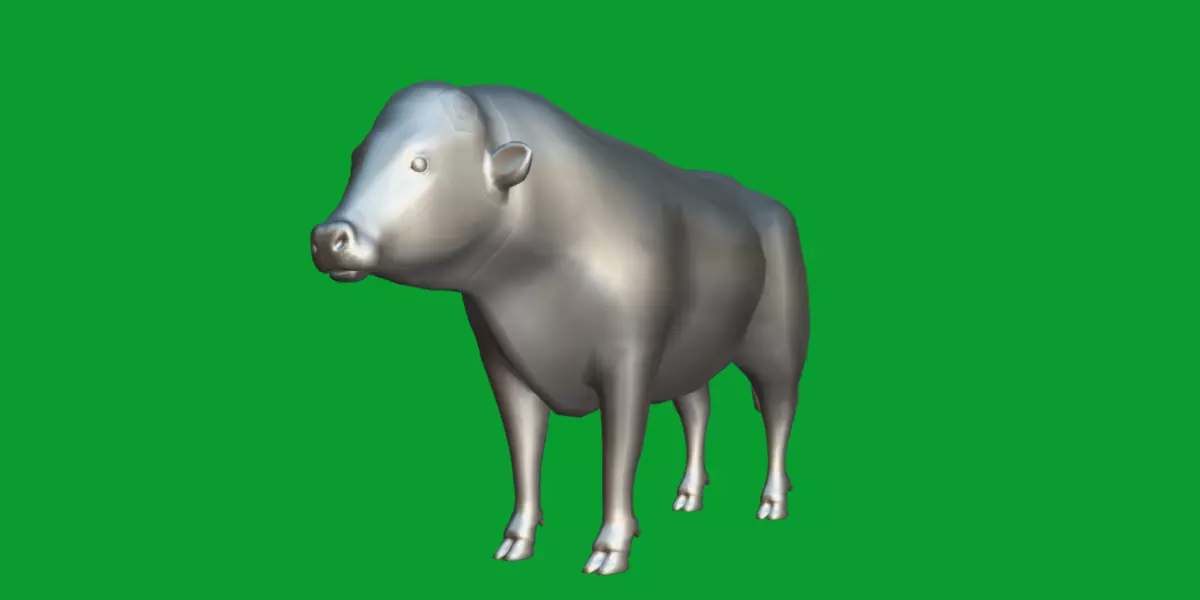 Galloway Cattle Low-poly 3D model_32