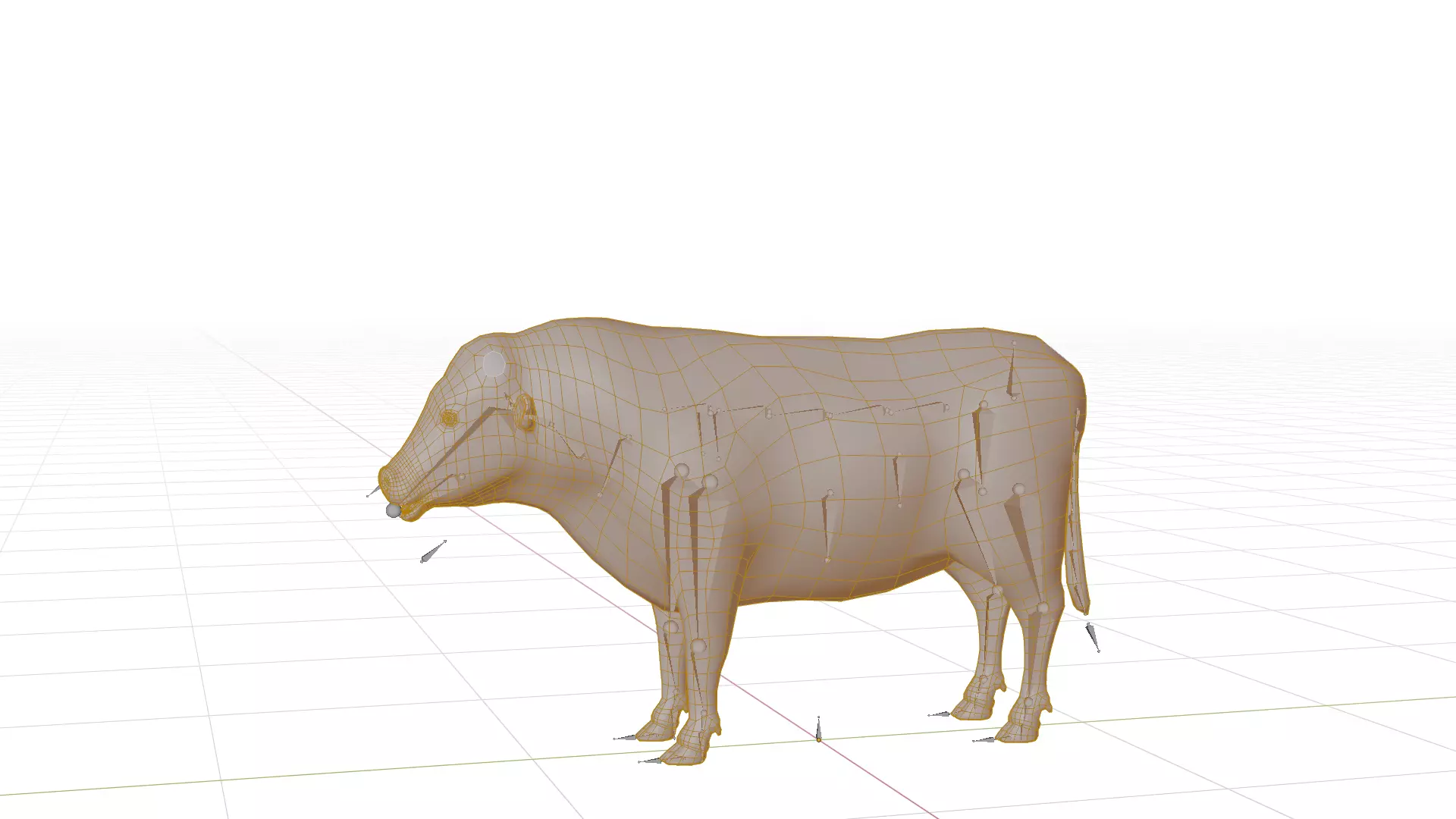 Galloway Cattle Low-poly 3D model_6