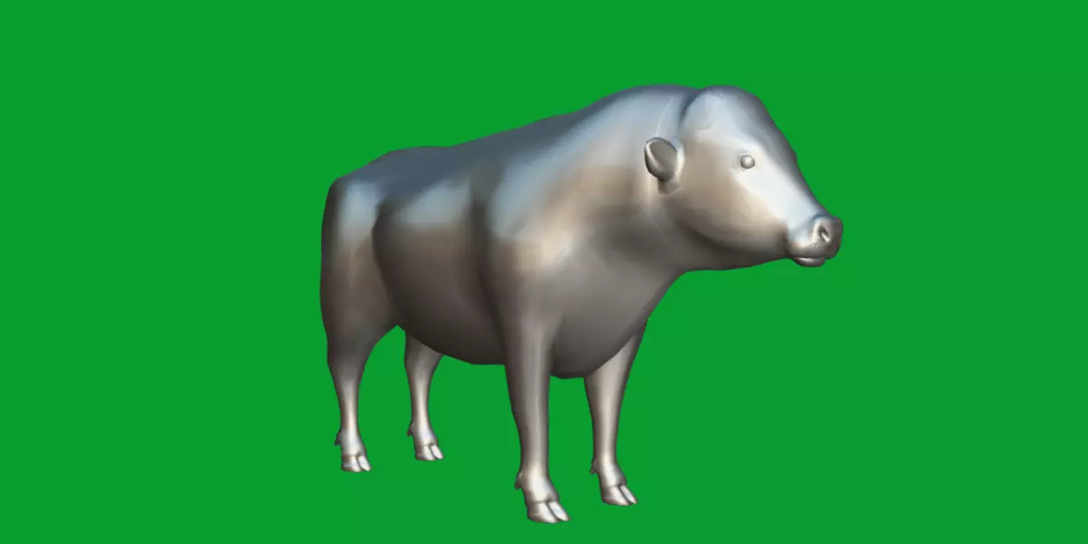 Galloway Cattle Low-poly 3D model_35