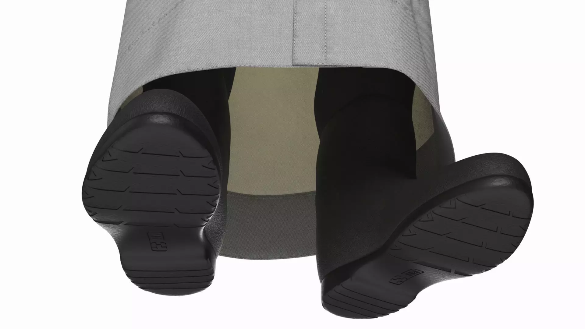 Character Ku Klux Klan in White Robe and Mask 3D model_6