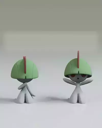 Ralts Pokemon Fanart 2 poses