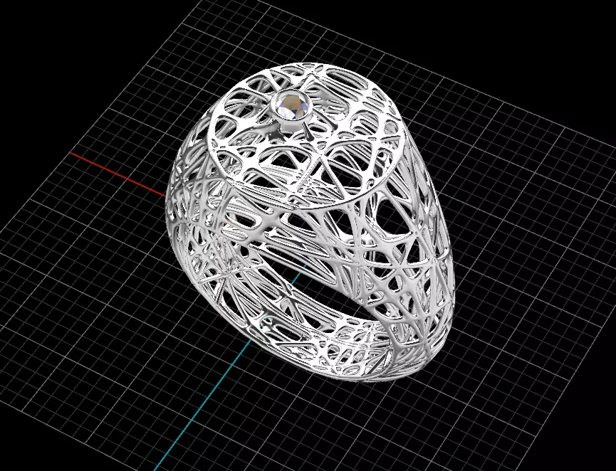Parametric golden ring Free 3D print model_1