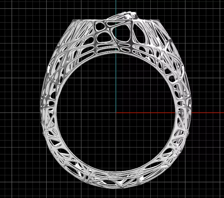 Parametric golden ring Free 3D print model_4