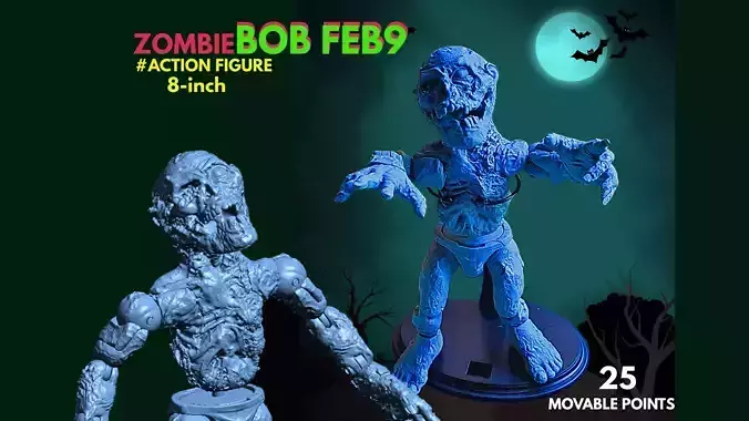   Zombie BOB FEB9 Unique Action Figures