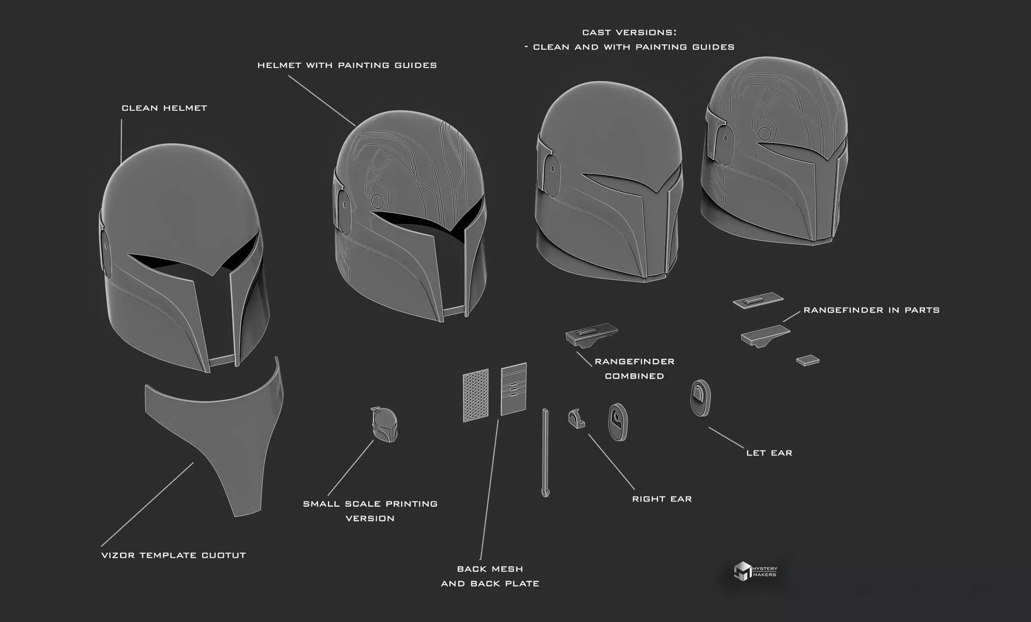 Sabine Wren helmet 3D print model_1