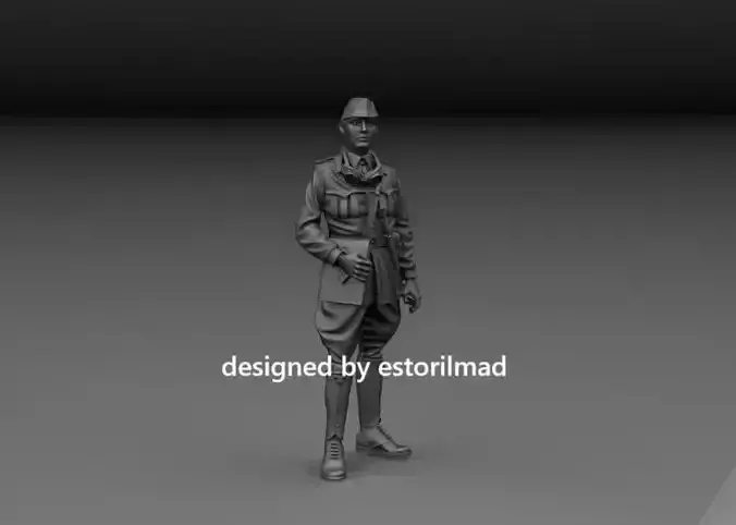 WW2 ITALIAN DRIVER AFRIKA LIBYA 3D print model