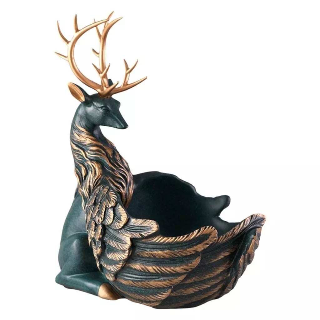Fantasy Deer Bowl with Wings 3D print model