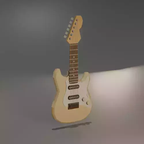 Asembleable Low-Poly style Guitar