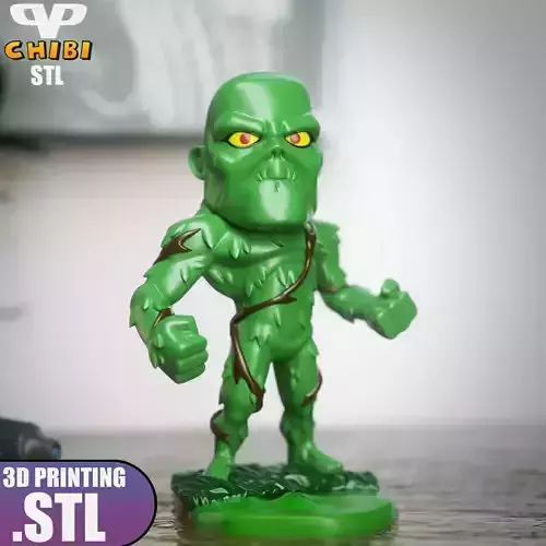 Swamp Thing Chibi STL for 3D Printing ChibiSTL 3DXM