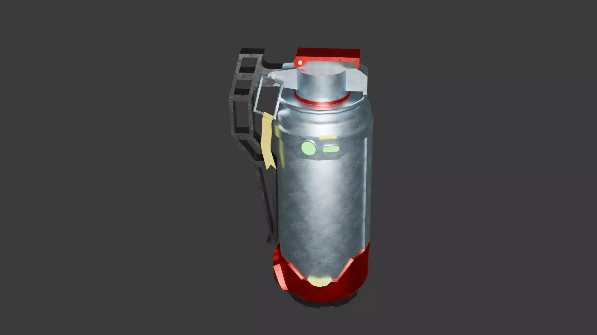 3D model of a Flashbang Grenade Low-poly 3D model_0