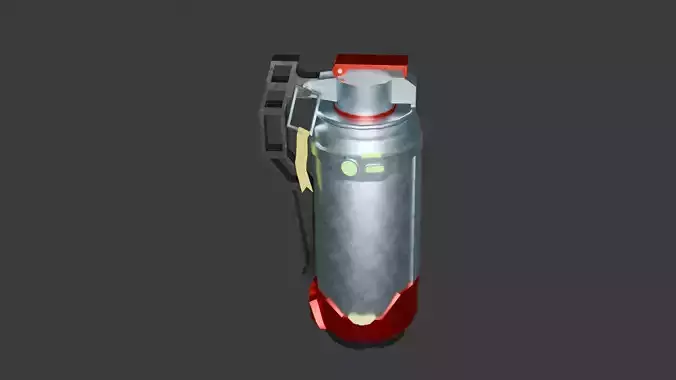 3D model of a Flashbang Grenade  Low-poly 3D model
