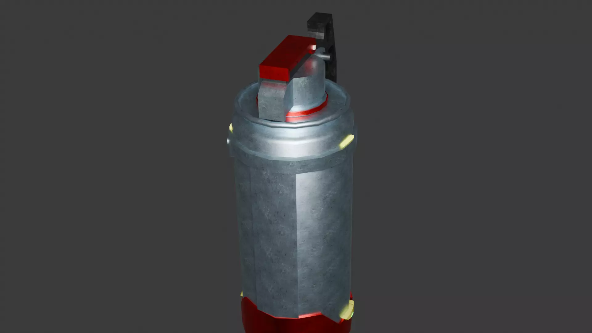 3D model of a Flashbang Grenade Low-poly 3D model_3