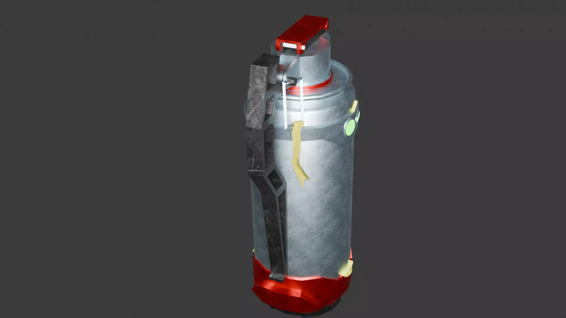 3D model of a Flashbang Grenade Low-poly 3D model_1