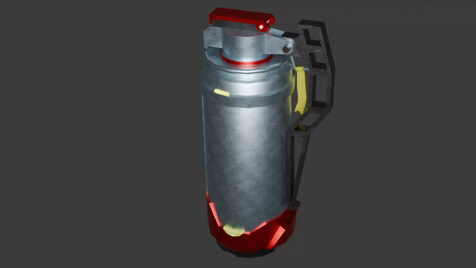 3D model of a Flashbang Grenade Low-poly 3D model_2