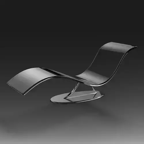 Acrylic Chaise-Lounge 3D model