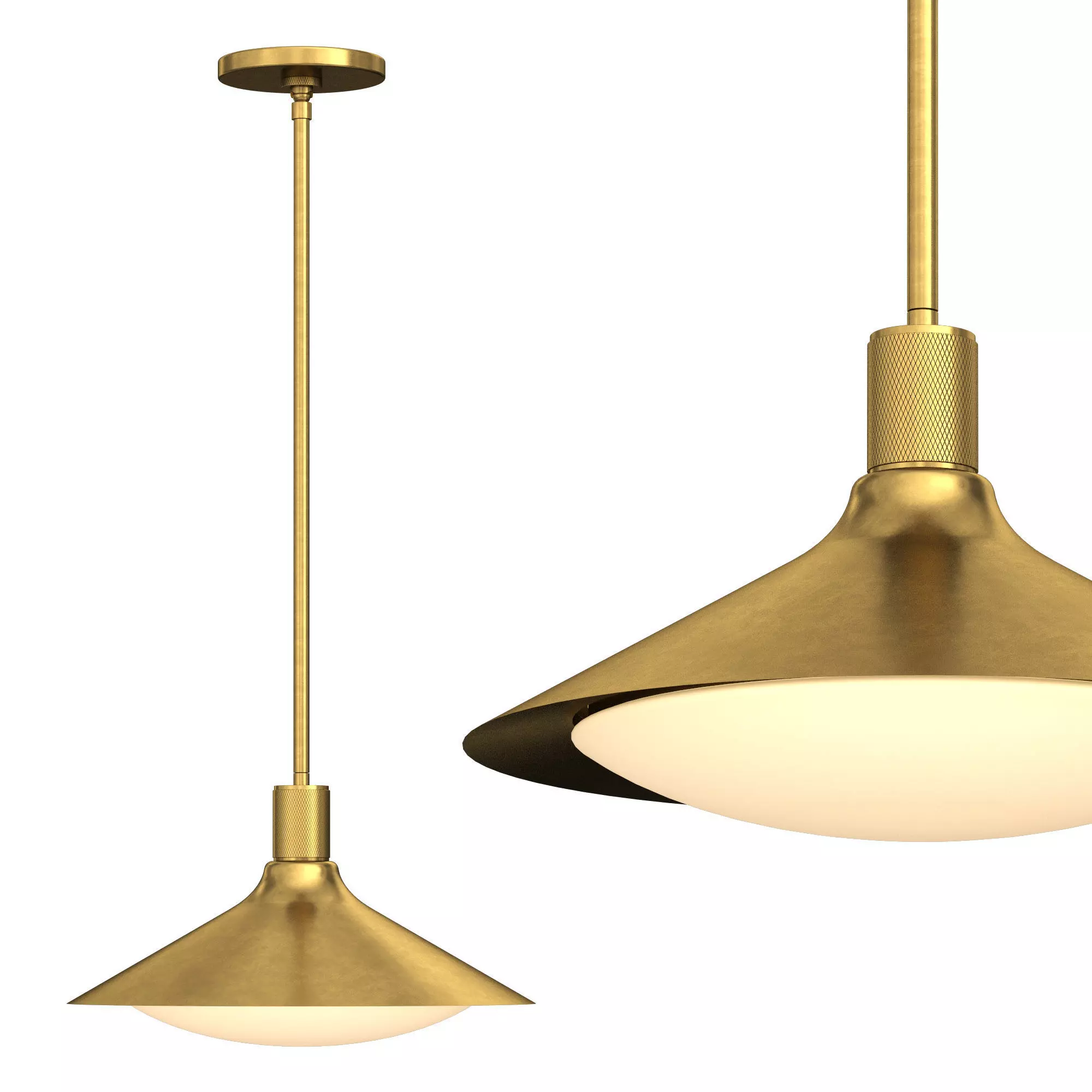 Kennan Tapered Pendant 3D model_0