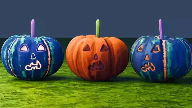 Stylized pumpkins pack