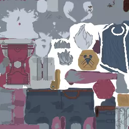 3D Lowpoly style furry character with Rig - Luar the fighter Low-poly 3D model_8