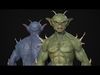 Game Ready Realistic Reptilian Character Low-poly 3D model_1