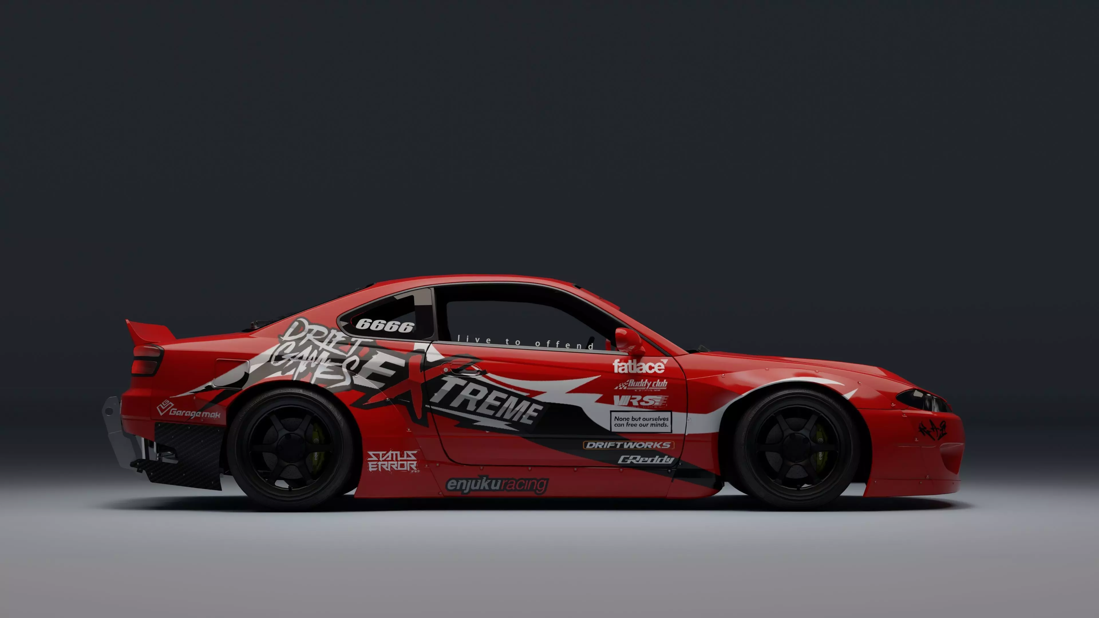 Nissan Silvia S15   Low-poly 3D model_21