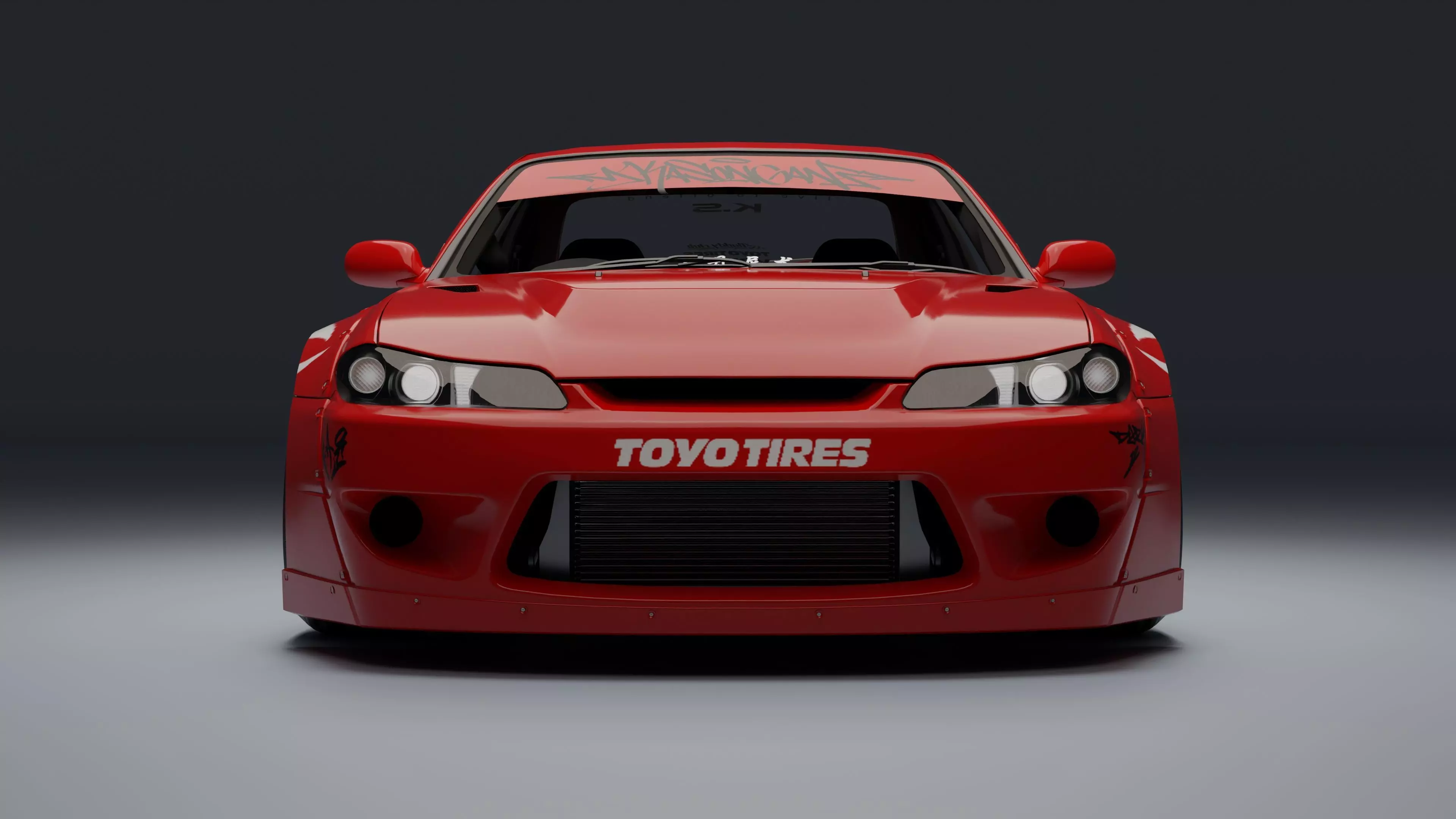 Nissan Silvia S15   Low-poly 3D model_36
