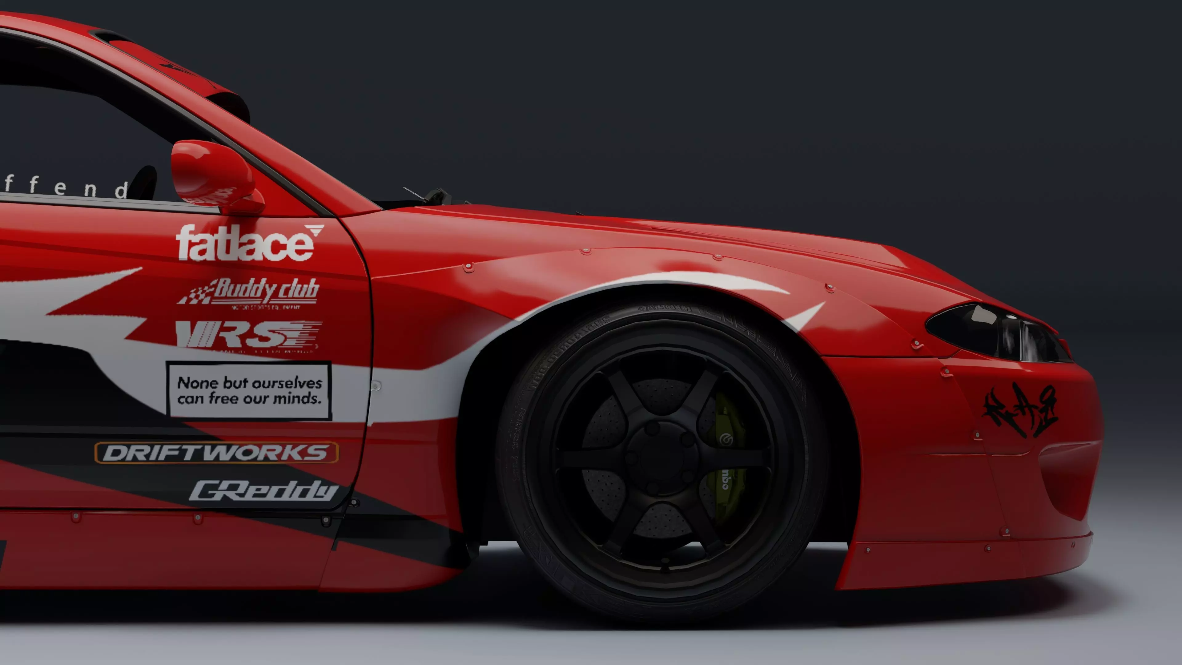 Nissan Silvia S15   Low-poly 3D model_32