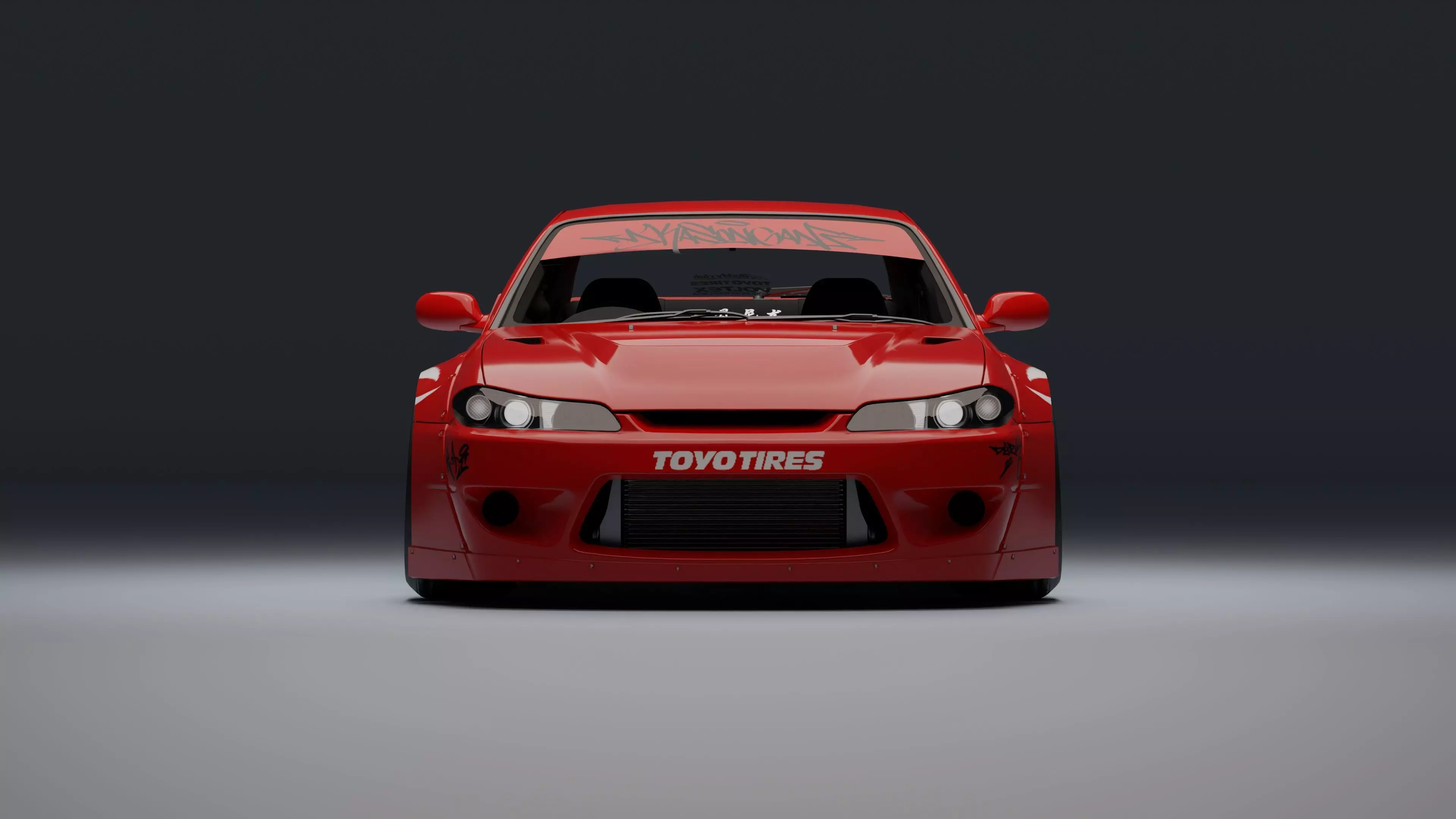 Nissan Silvia S15   Low-poly 3D model_46