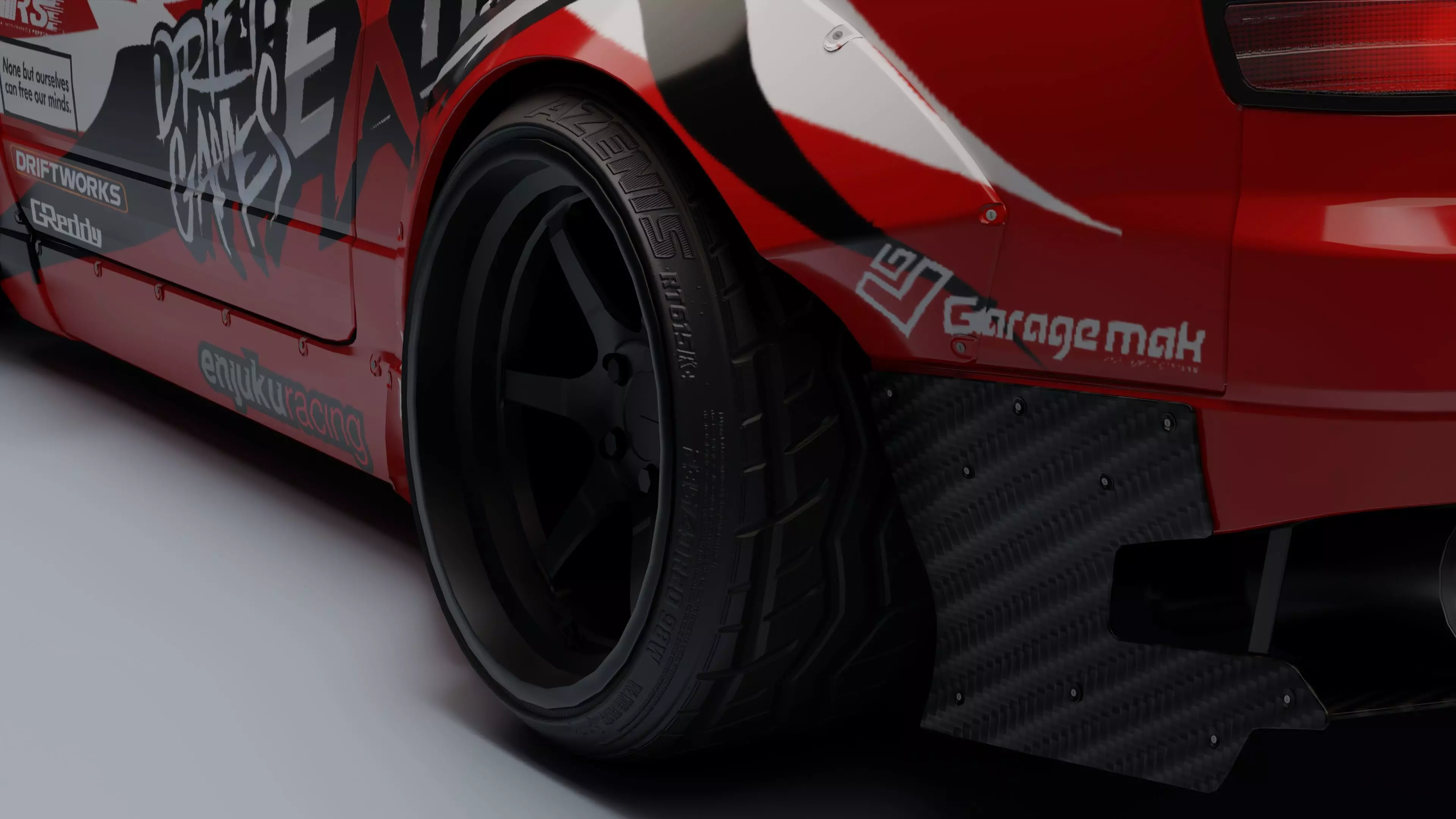 Nissan Silvia S15   Low-poly 3D model_38