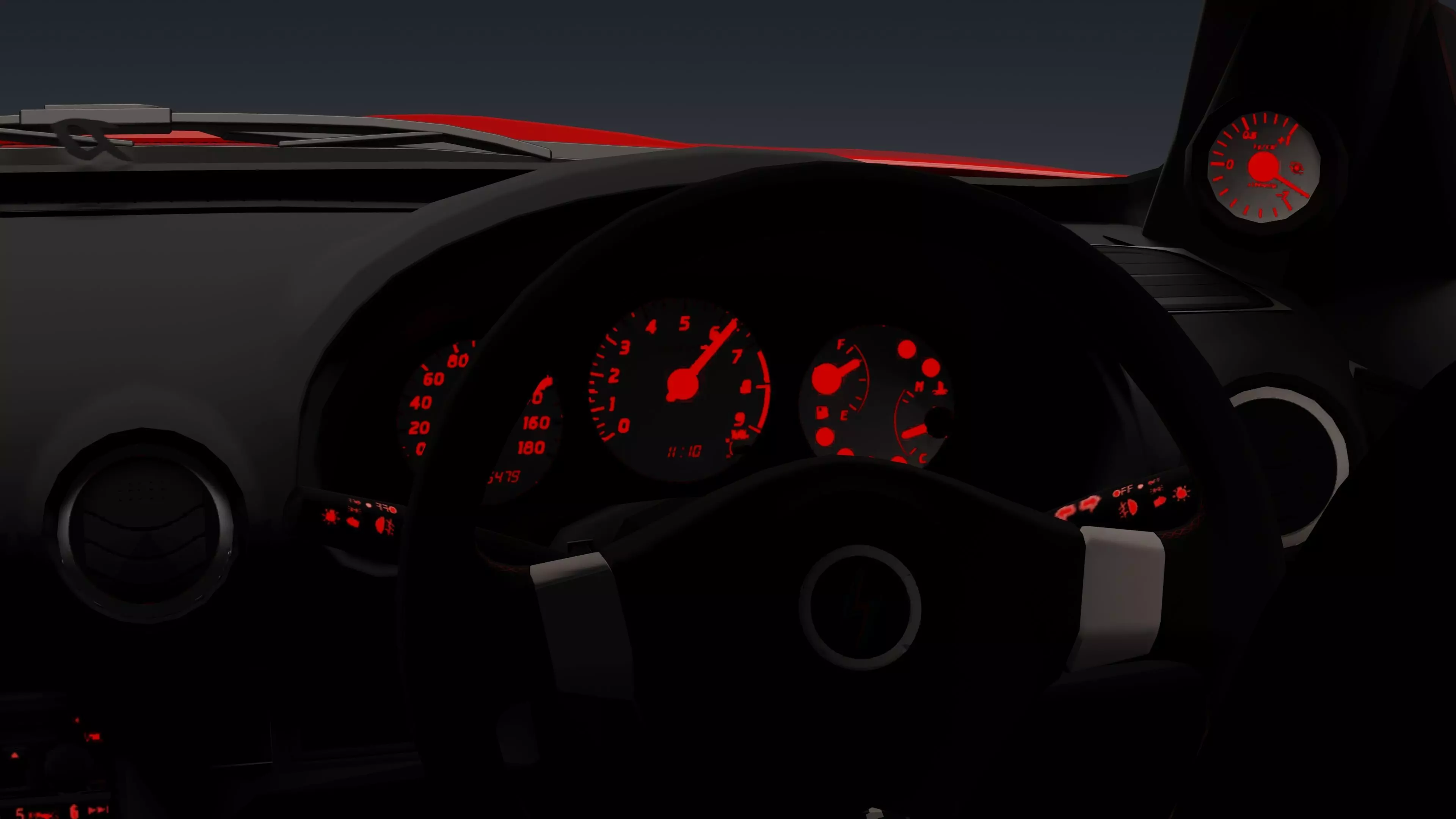 Nissan Silvia S15   Low-poly 3D model_42