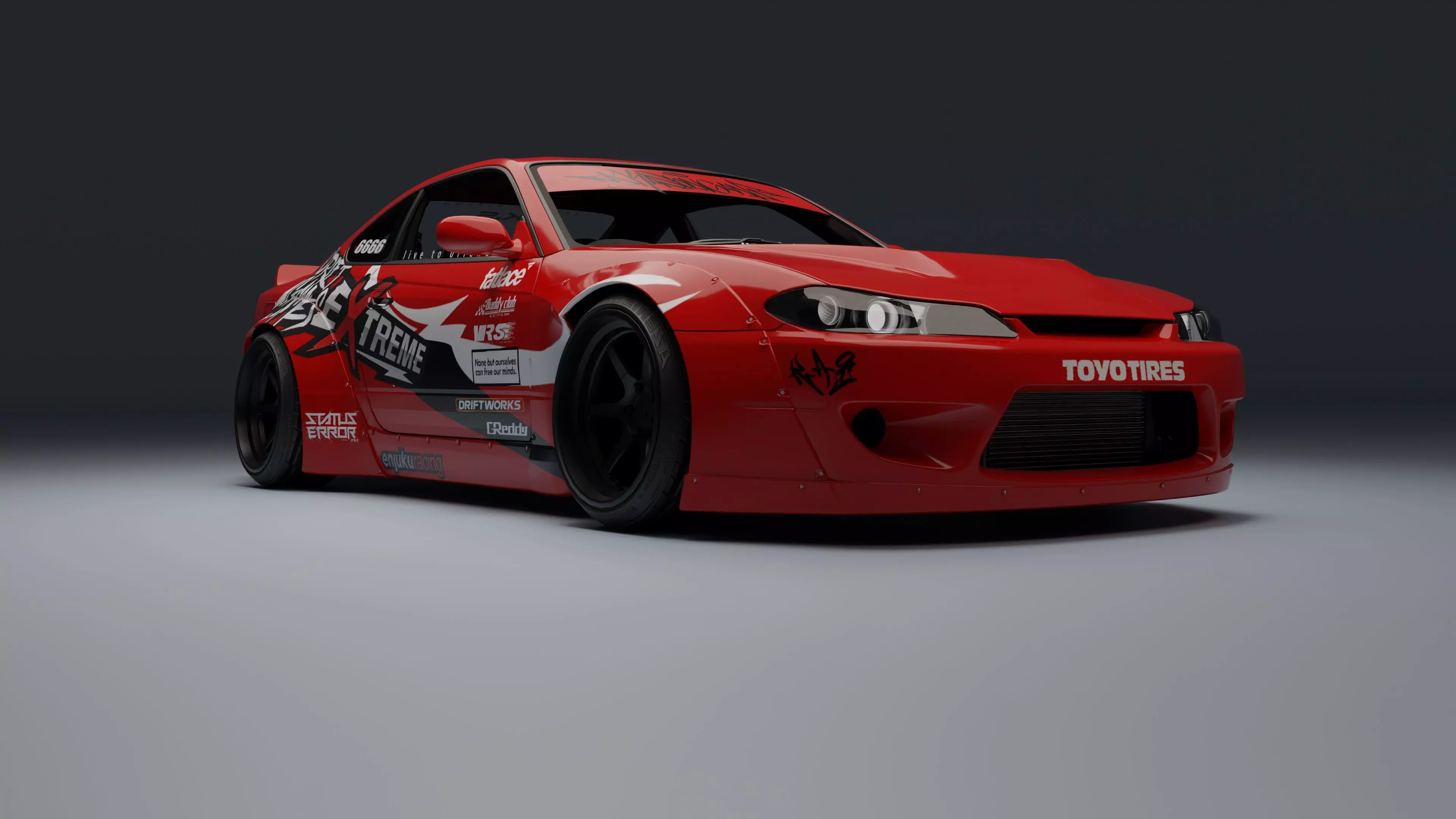 Nissan Silvia S15   Low-poly 3D model_15