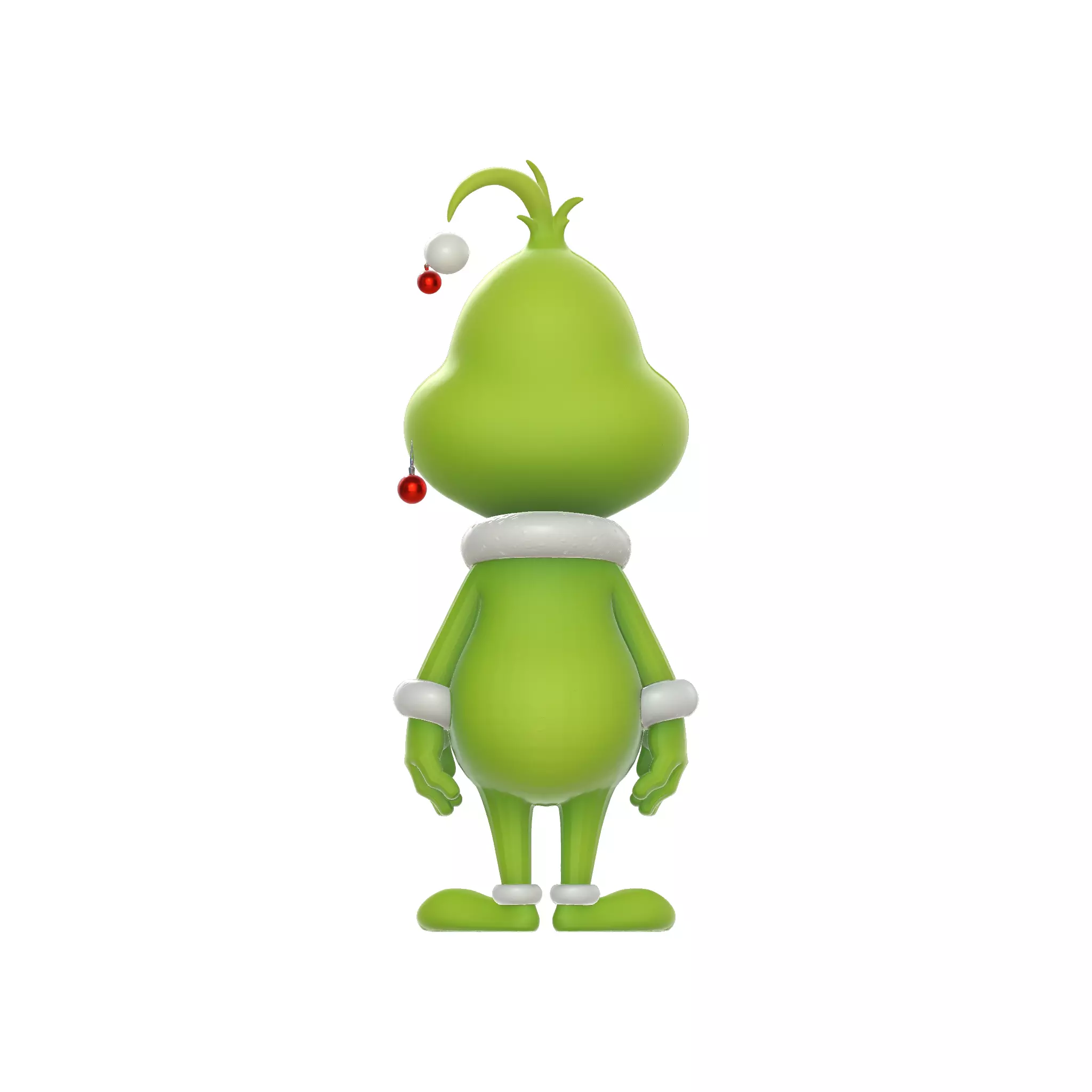Christmas Grinch with Cute Heart Holiday Decor Character 3D print model_3