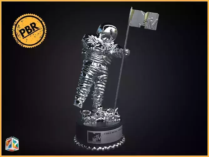 MTV Video Music Awards Moonman Trophy award 3D model