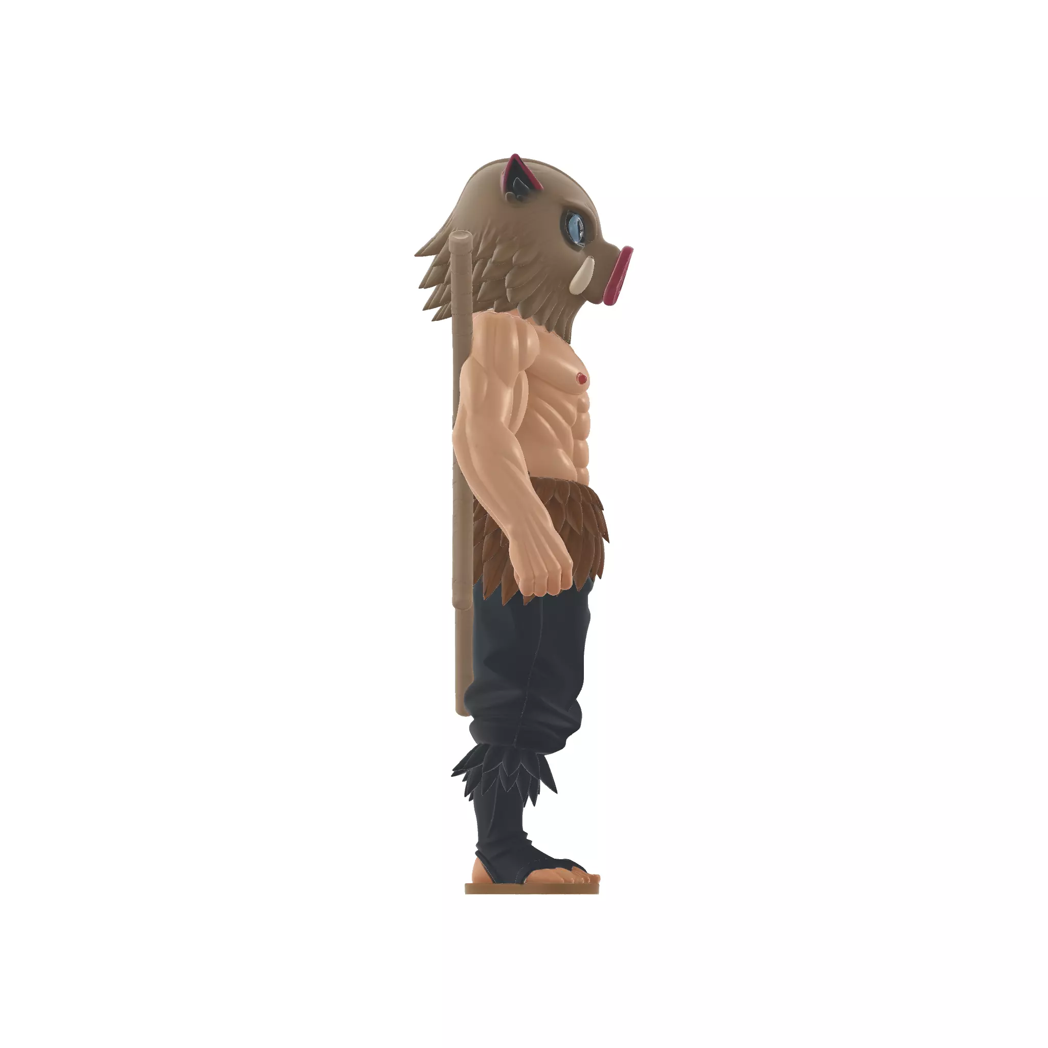 Inosuke Hashibira Demon Slayer Anime Figurine 3D print model_1