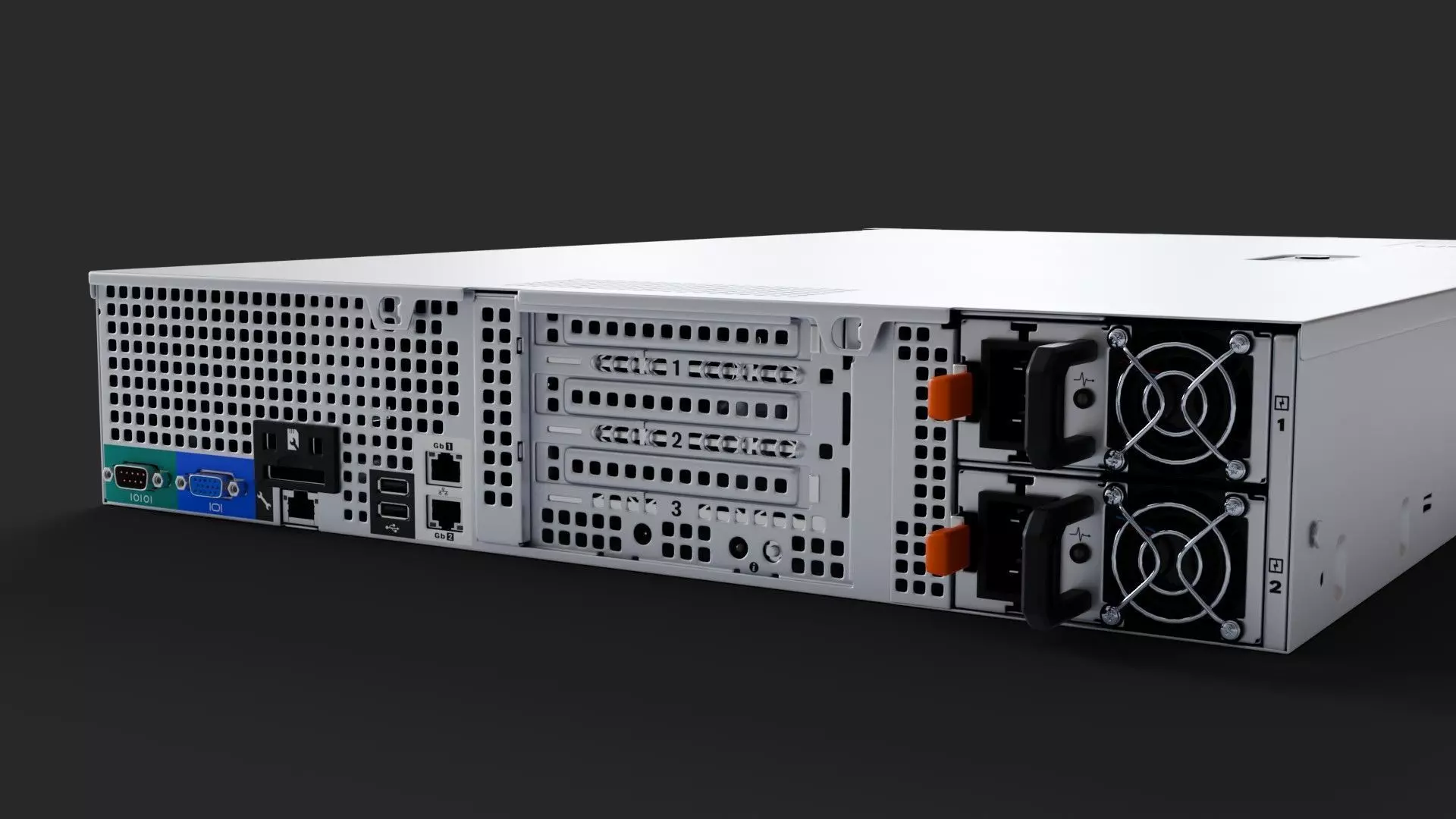 Dell PowerEdge R510 Server 3D model_4