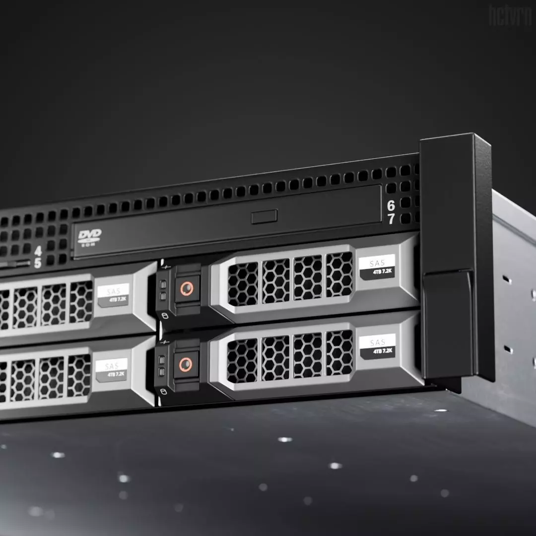 Dell PowerEdge R510 Server 3D model_9