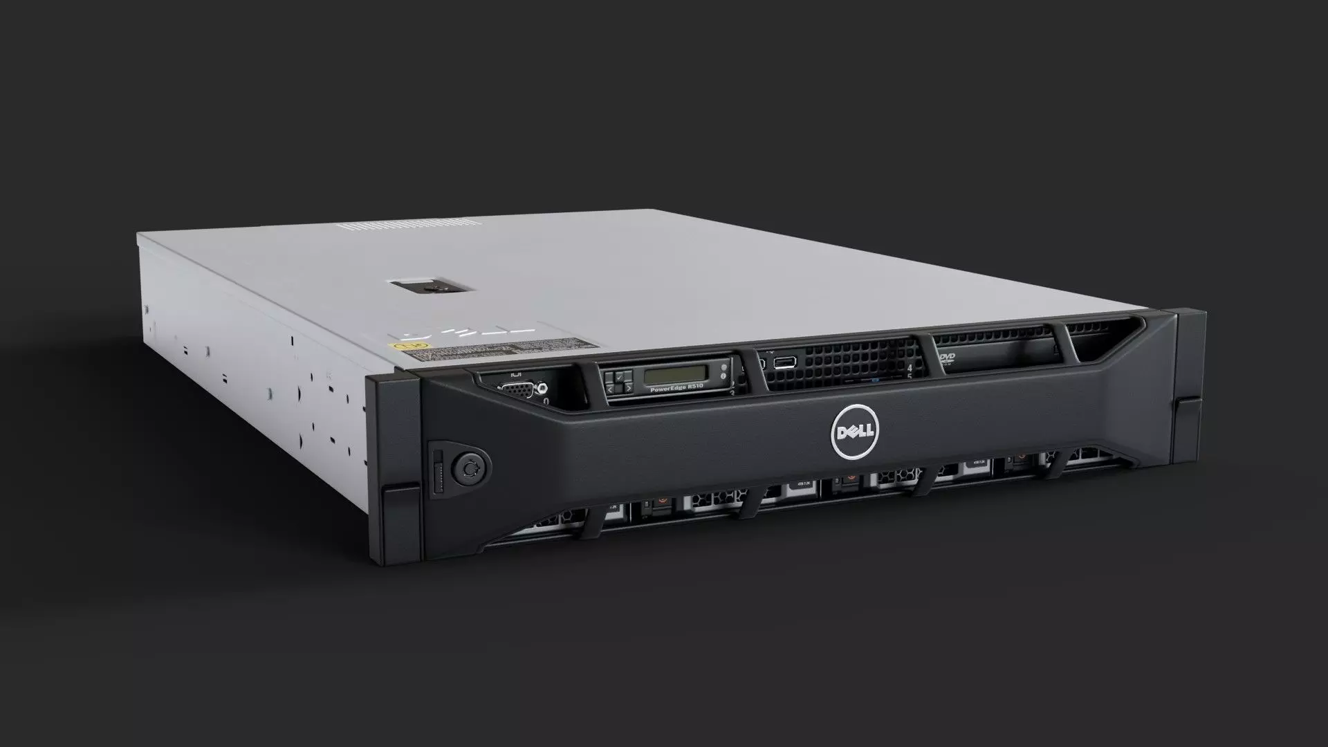 Dell PowerEdge R510 Server 3D model_2